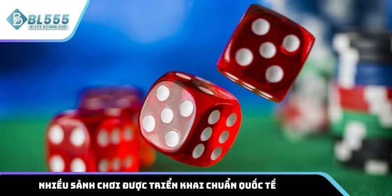 Nhiều sảnh chơi được triển khai chuẩn quốc tế